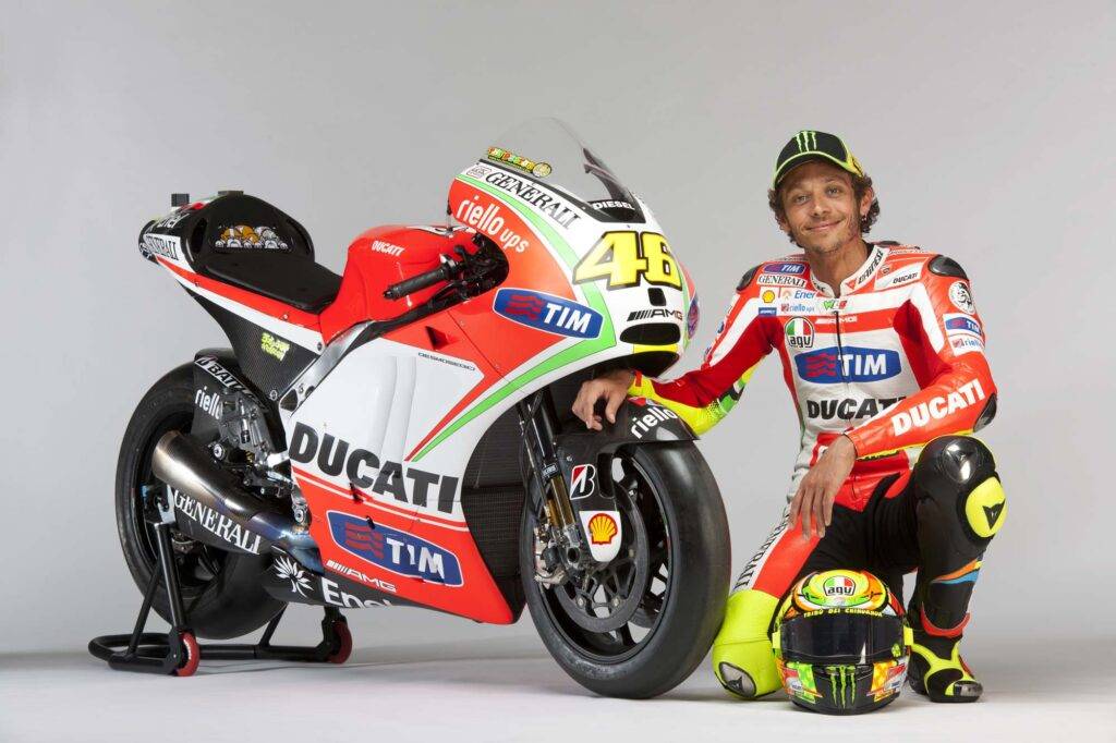 La Ducati di Rossi, la Ducati di Stoner.