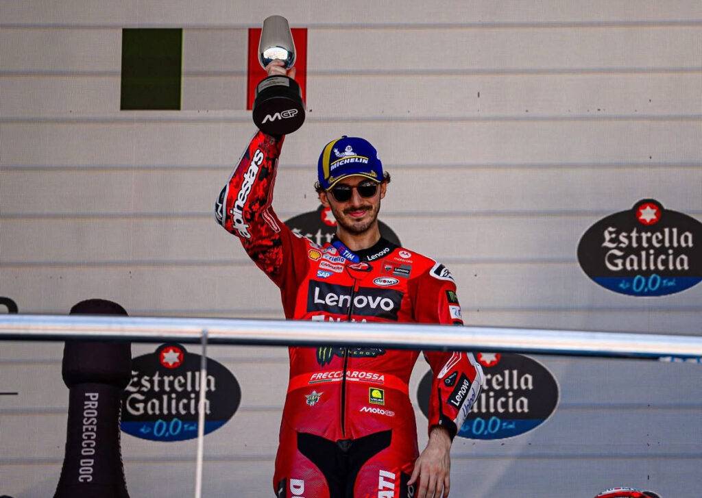 Pecco Bagnaia dopo il Gran Premio di Jerez: “É un momento dove bisogna raccogliere, ma non sono molto contento”.