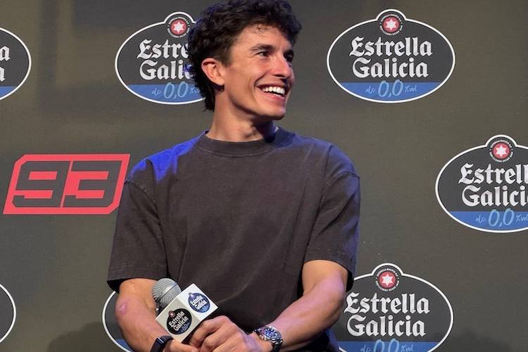 Marc Marquez all’evento Estrella Galicia a Madrid