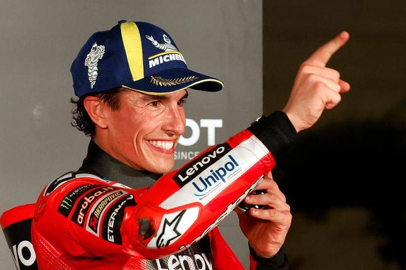 Marquez alieno nelle FP1 di Aragon. Novità nel box di Pecco Bagnaia.