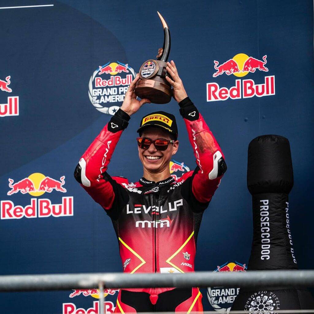 Matteo Bertelle e il primo podio carriera in Moto3