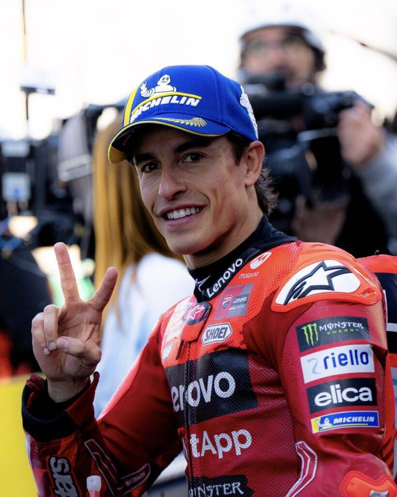 marc marquez a le mans parco chiuso