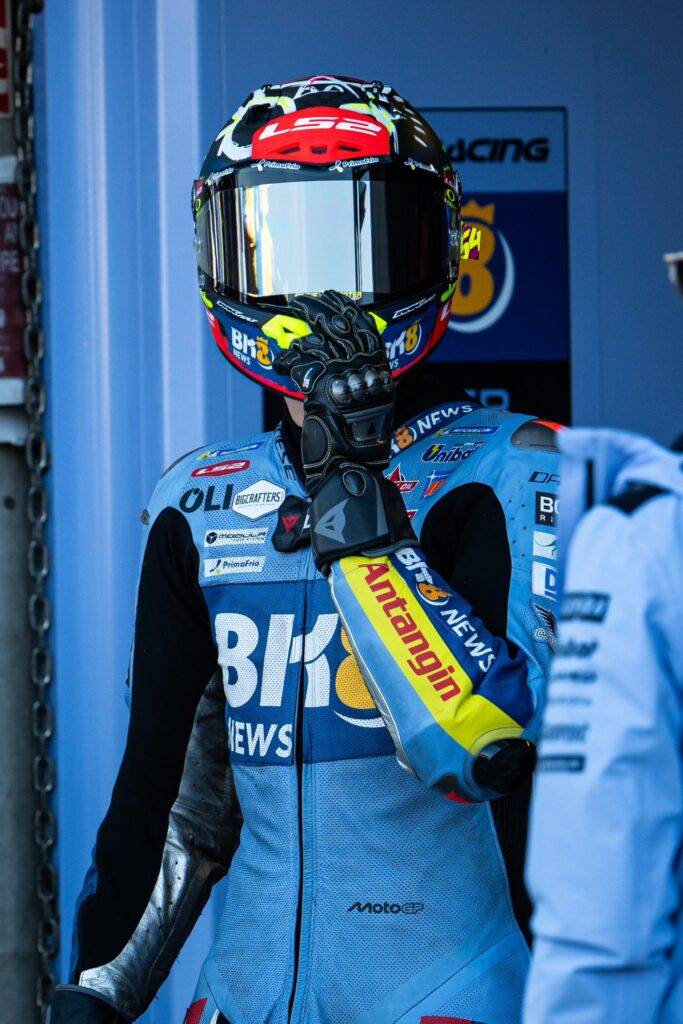 Fermin Aldeguer in uscita dai box a Le Mans