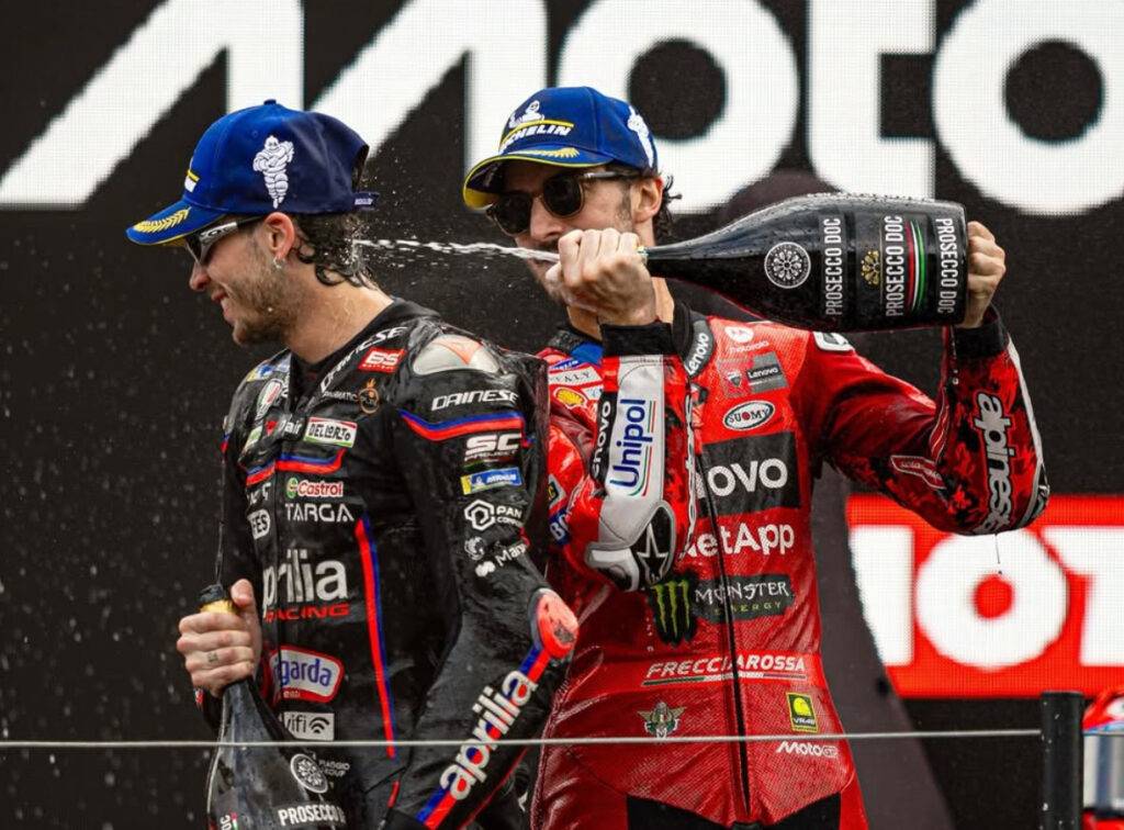 Bagnaia, Bezzecchi e Morbidelli contro Marc Marquez a Misano