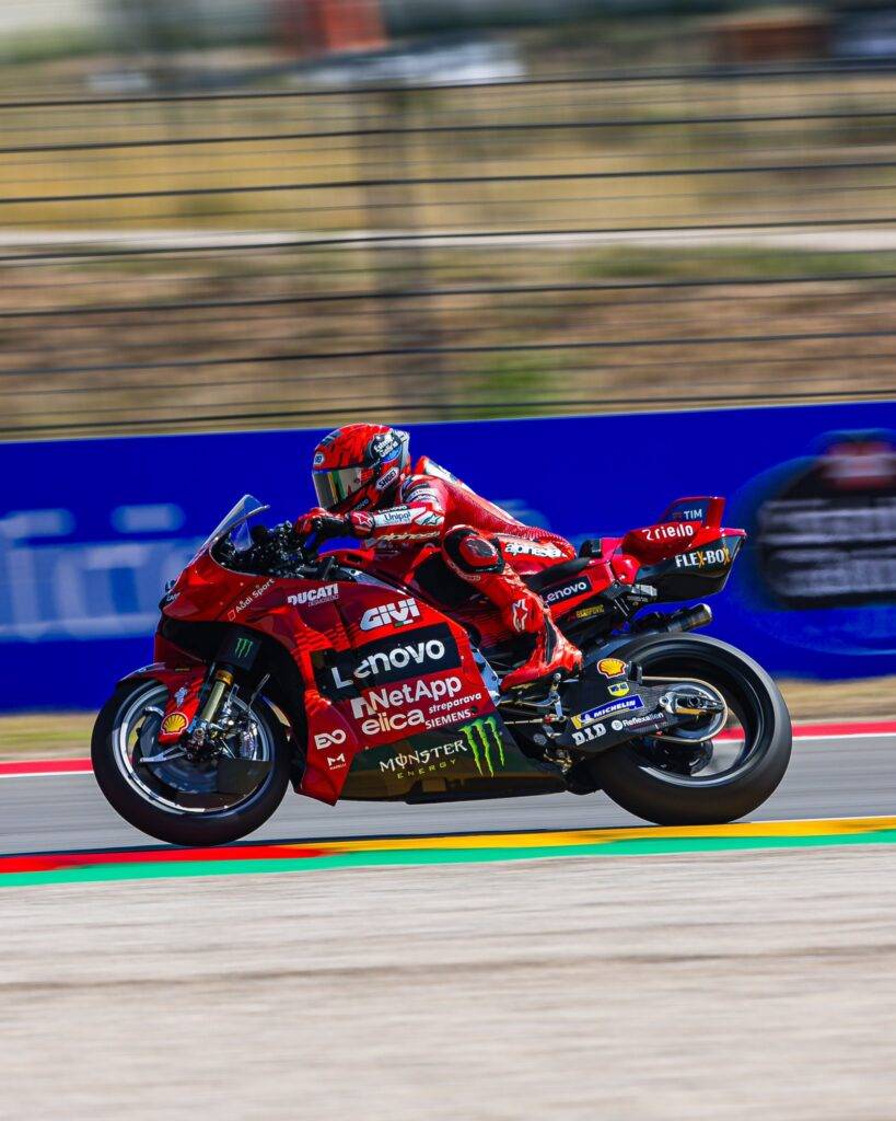 Marc Marquez in pista ad Aragon
