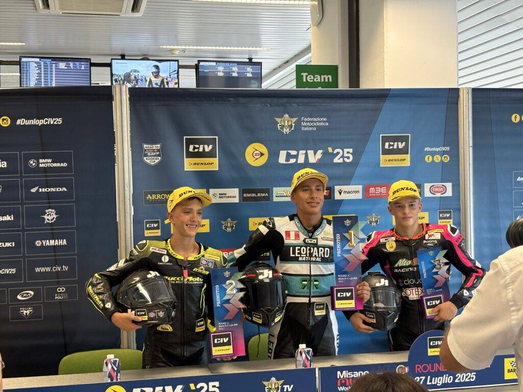 CIV Pre moto3: Aguilar Carballo fa la voce grossa sul bagnato, Galiuto torna sul podio.