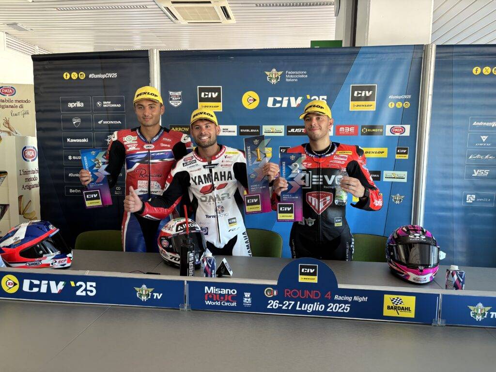 CIV Misano: Delbianco vince Gara-1 mentre Pirro cade al curvone, campionato in bilico.
