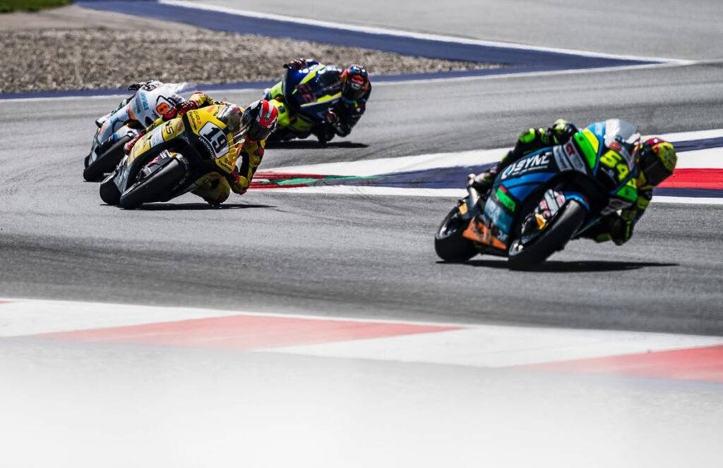 Mattia Pasini in gara al Red Bull Ring nel 2024 - Team CIATTI