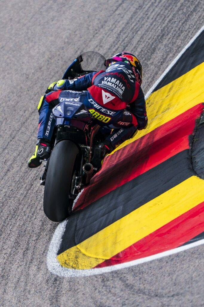 
Tony Arbolino in pista al Sachsenring