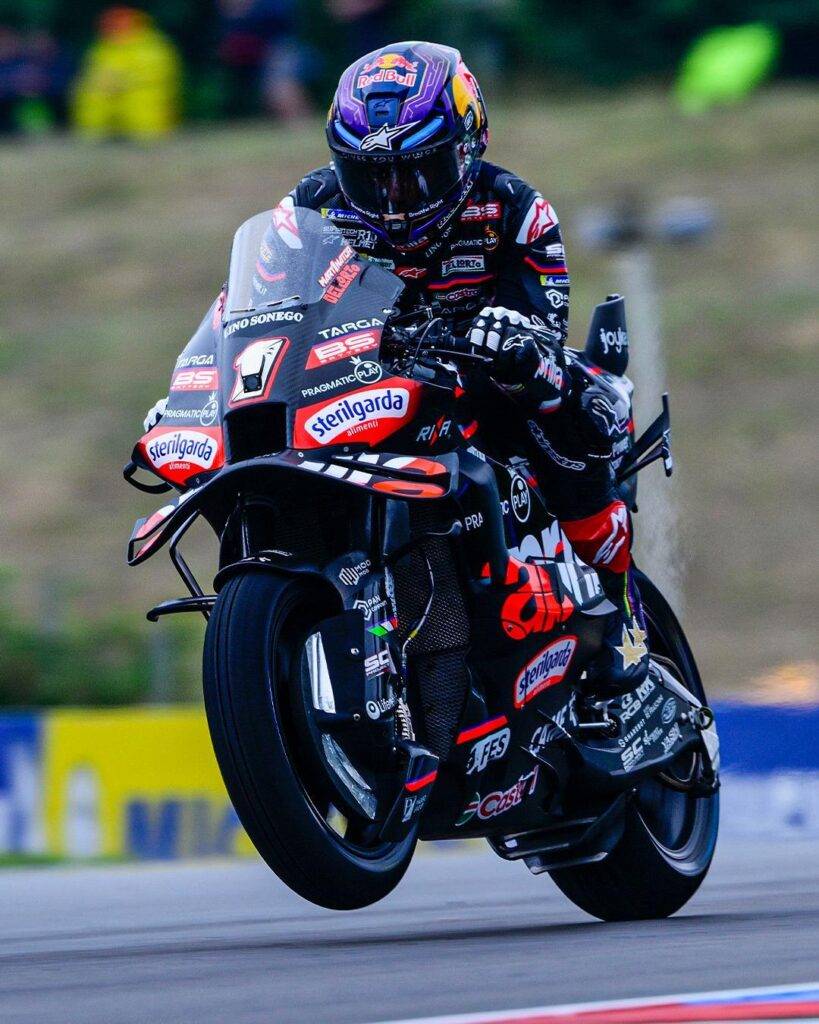 Jorge Martin in pista a Brno sulla RS-GP