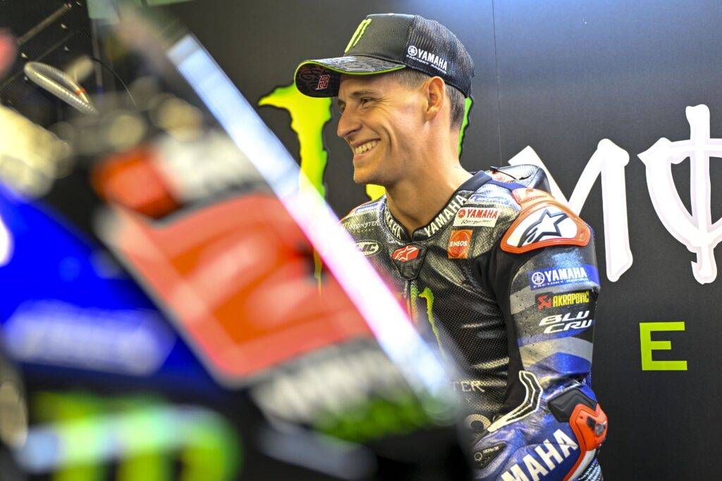 
Fabio Quartararo nel suo box