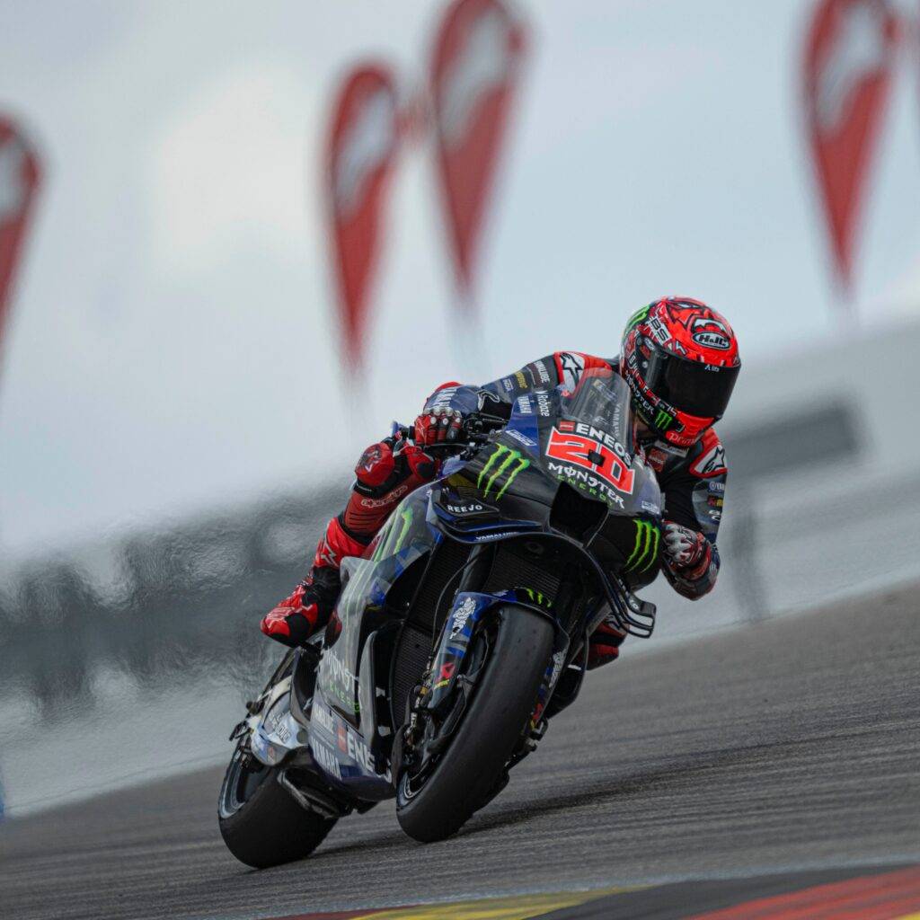 Fabio Quartararo in pista al Sachsenring