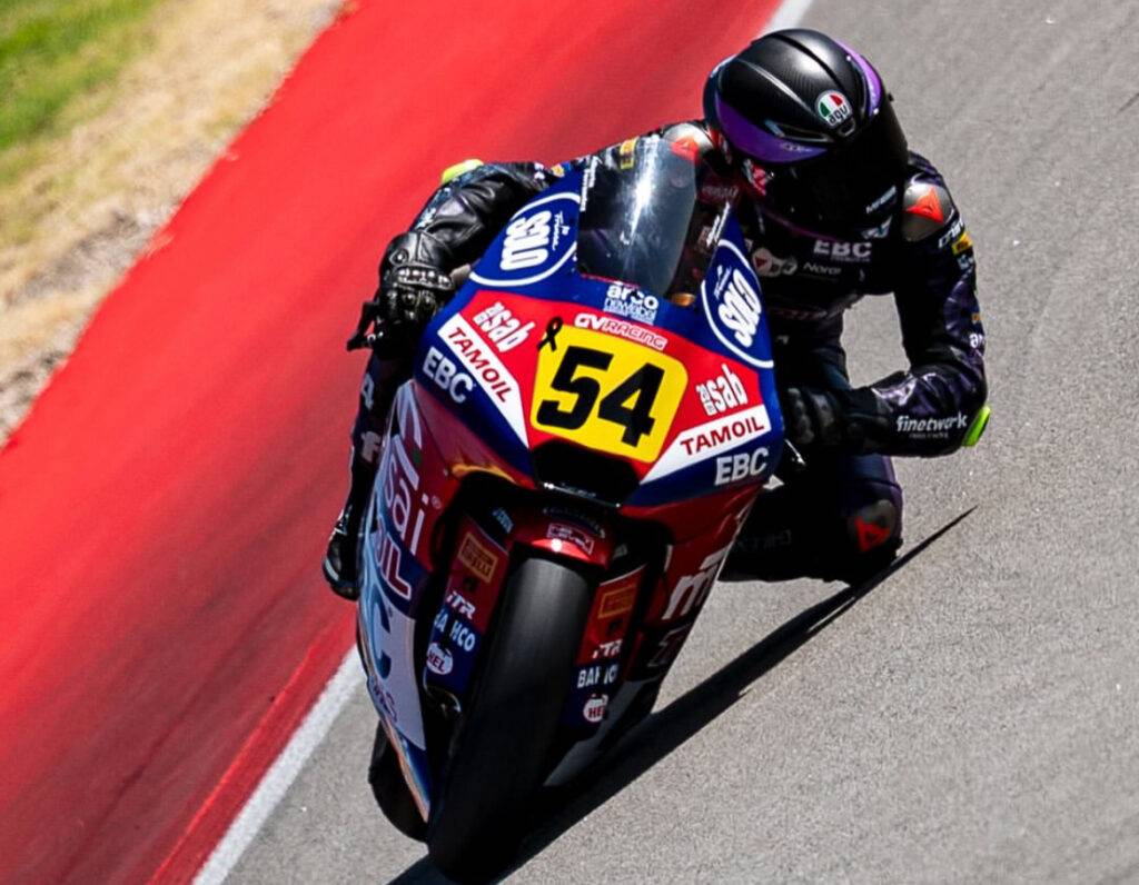 Alberto Ferrández in pista ad Aragón - Moto2 JuniorGP