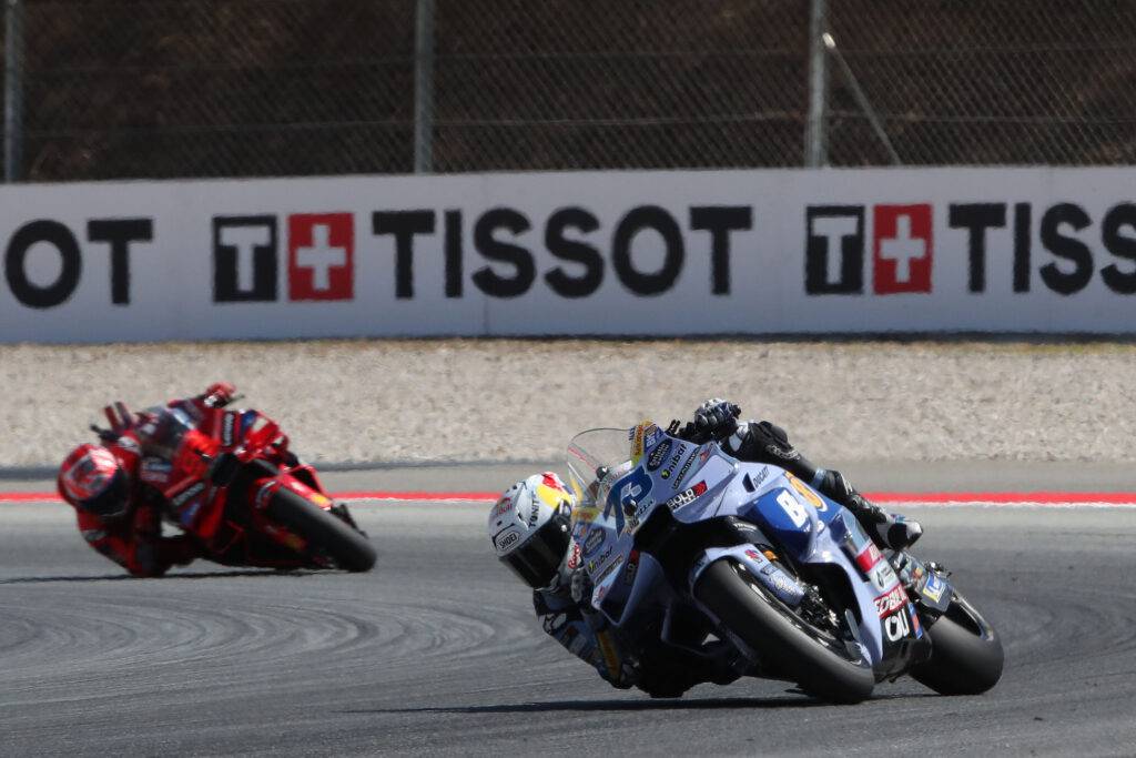 
Alex e Marc Marquez durante il GP di Barcellona