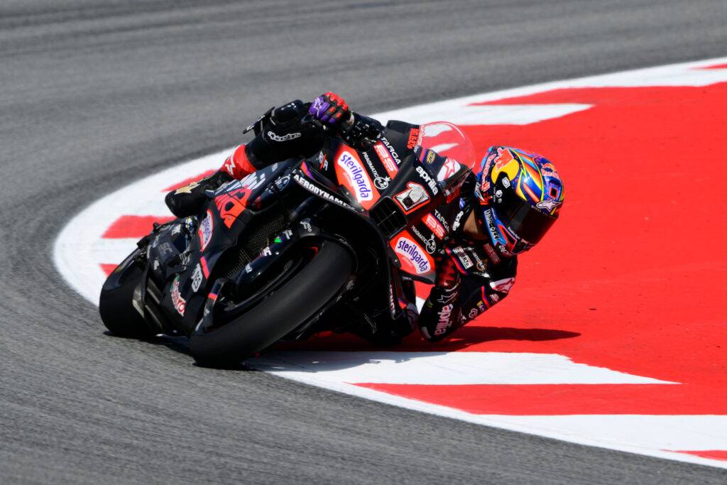 Jorge Martin in pista a Barcellona