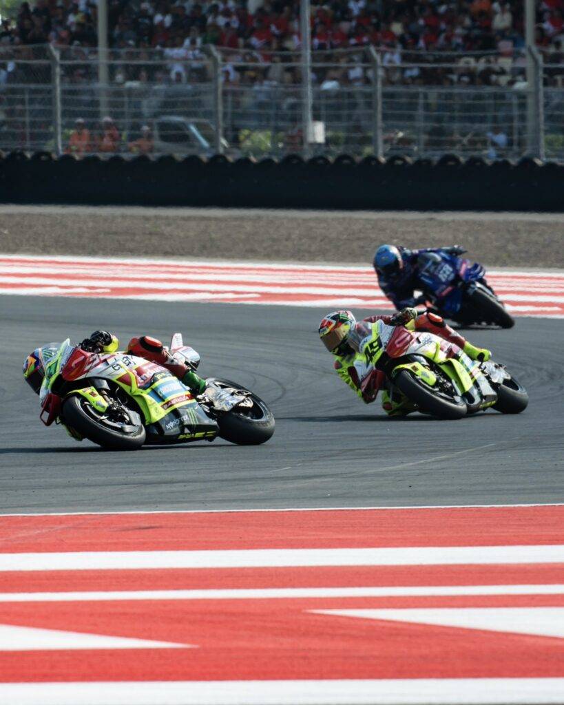 Franco Morbidelli e Fabio Di Giannantonio in pista a Mandalika