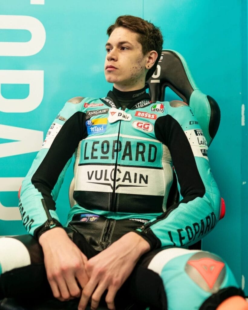 Moto3: Guido Pini nel box Leopard Racing