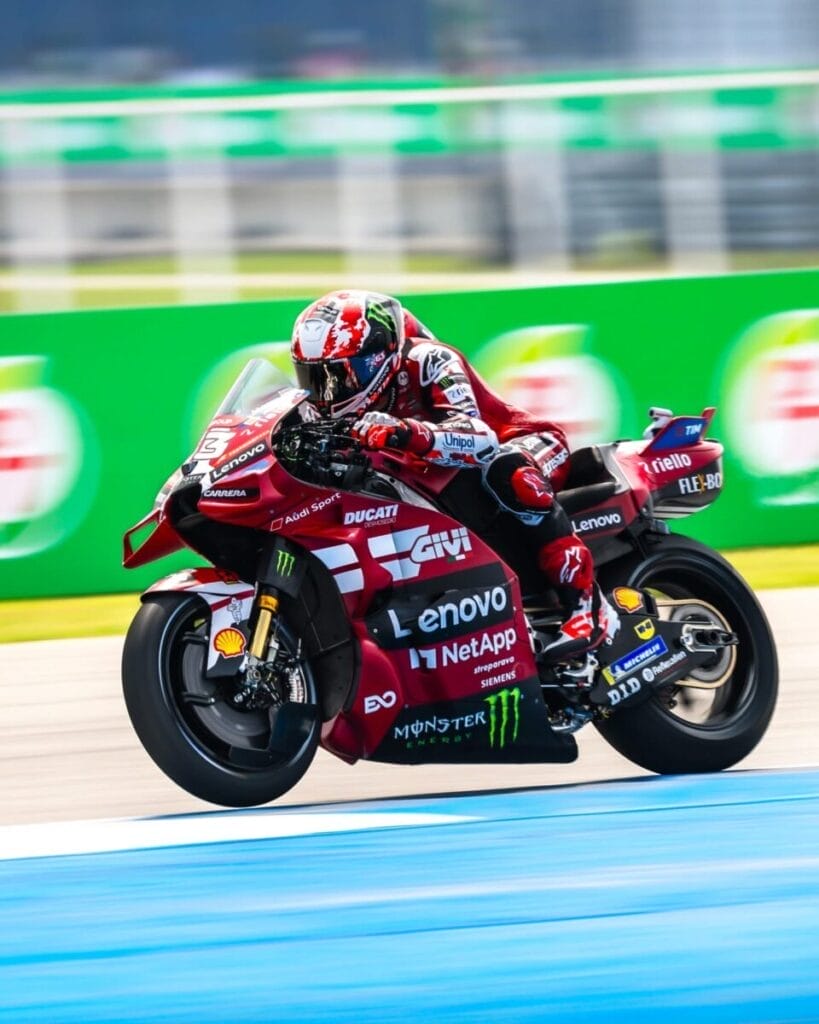 Pecco Bagnaia nel venerdì di Buriram