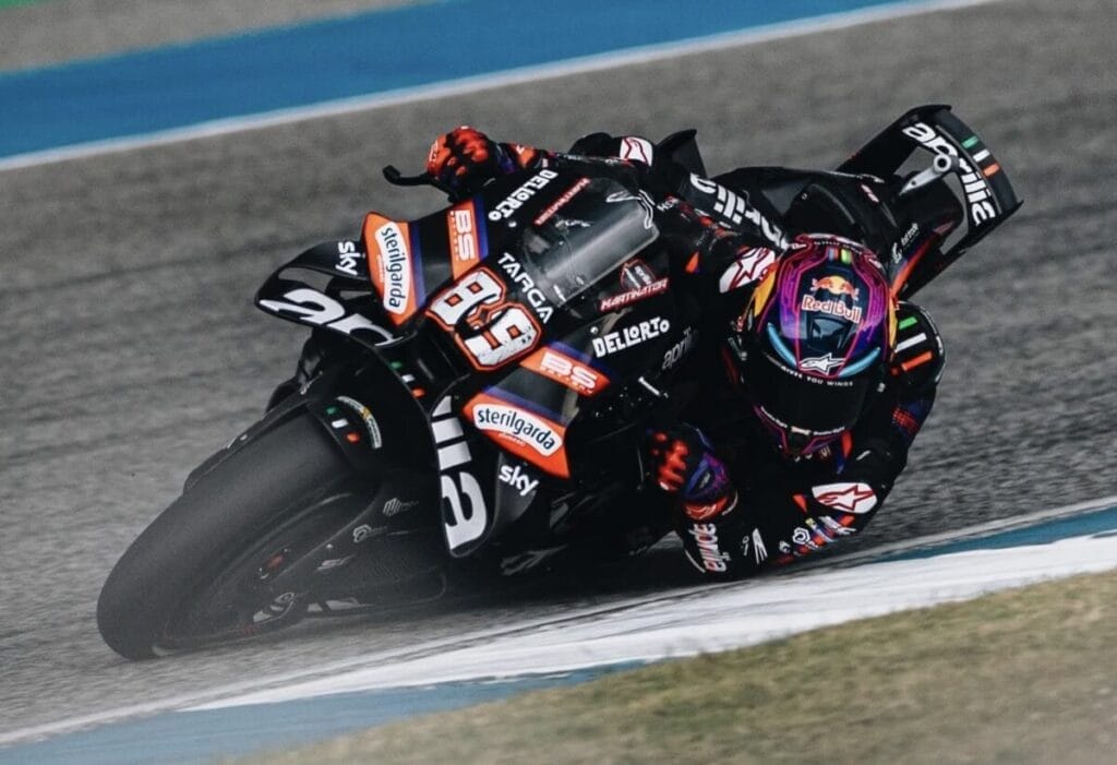 L’Aprilia di Jorge Martin nel venerdì di Buriram
