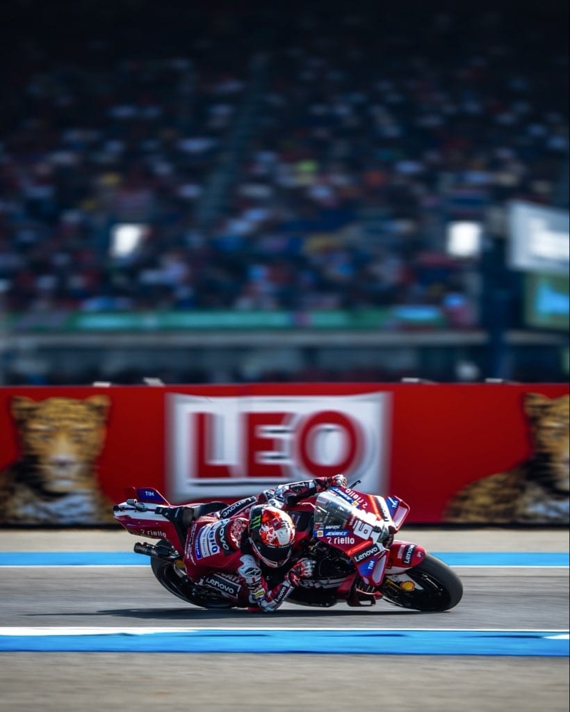 Pecco Bagnaia in pista a Buriram