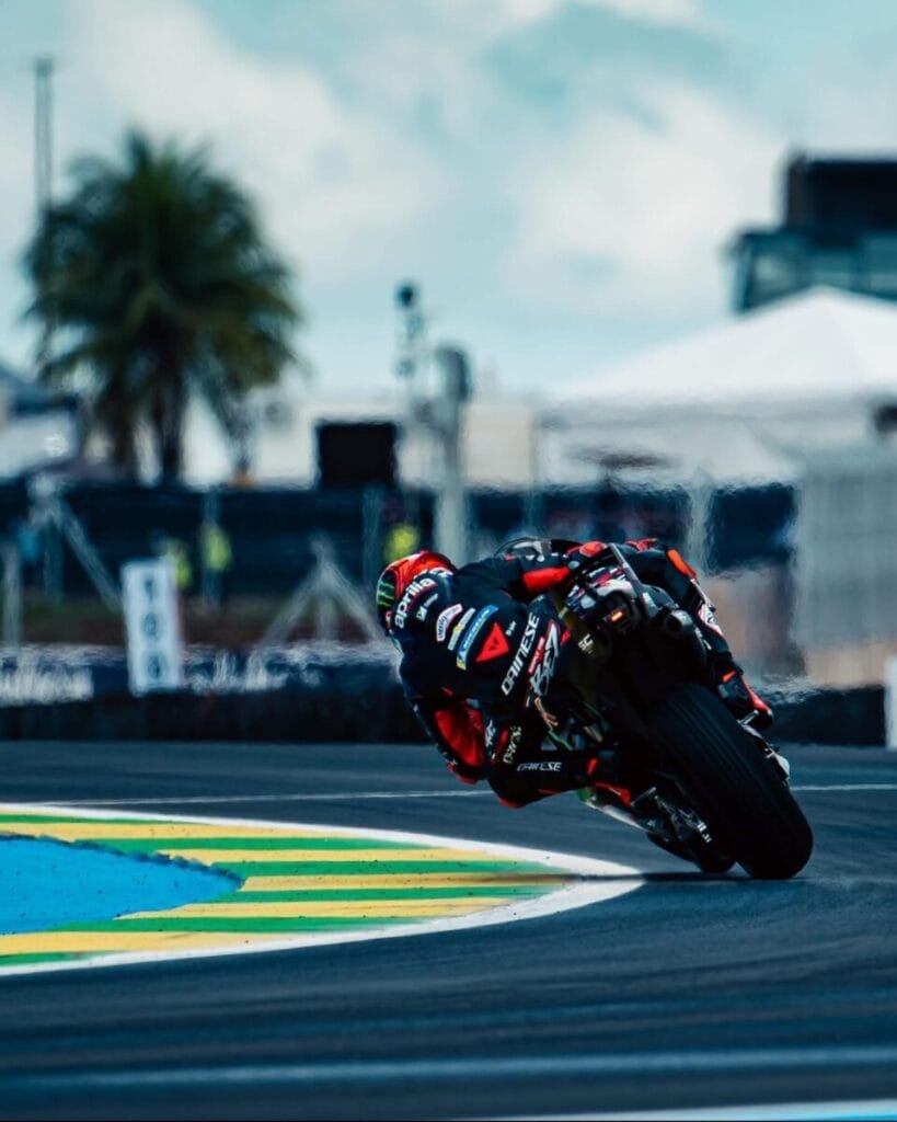 Marco Bezzecchi in pista a Goiana, Brasile