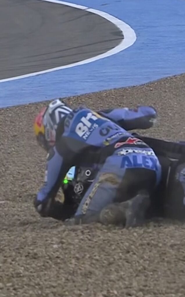 Alex Marquez spreca un’occasione d’oro sotto il diluvio di Jerez 
