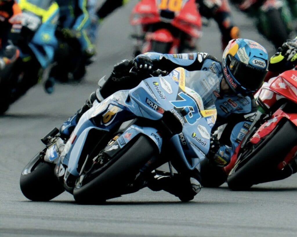 Alex Marquez in pista a Le Mans